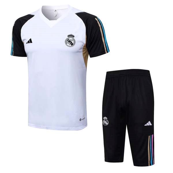 Camiseta Entrenamiento Real Madrid Conjunto Completo 2023/2024 Blanco